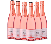 Kit Casa Valduga Arte Brut Rosé com 6