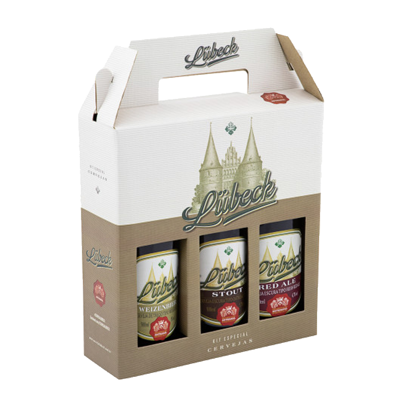 Kit Cerveja Weizenbier + Stout + Red Ale Lübeck 500ml