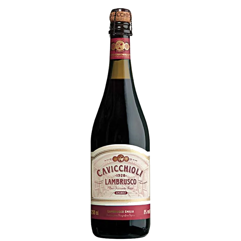 Vinho Lambrusco Cavicchioli Amabile Tinto 750ml