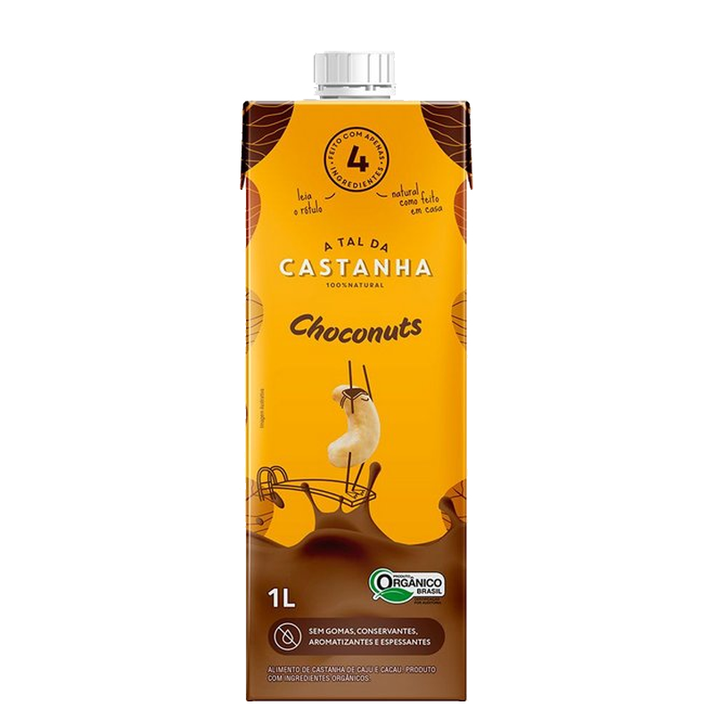 Bebida A Tal da Castanha e Cacau Choconuts Orgânico 1L