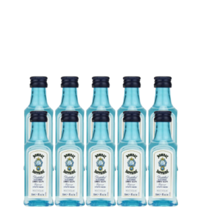 Pack 10 Unidades Miniatura Gin Bombay Sapphire 50ml