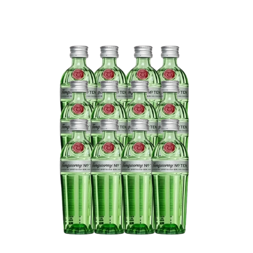 Pack 12 Unidades Miniaturas Gin Tanqueray Ten 50ml