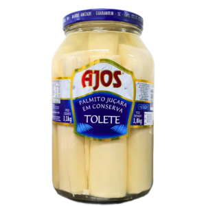 Palmito Juçara Ajos Tolete Pote de Vidro 1,800g