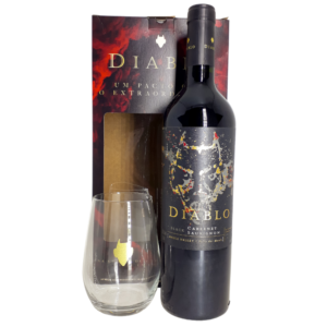 Vinho Diablo Cabernet Sauvignon 750ml c/ Copo de Vidro
