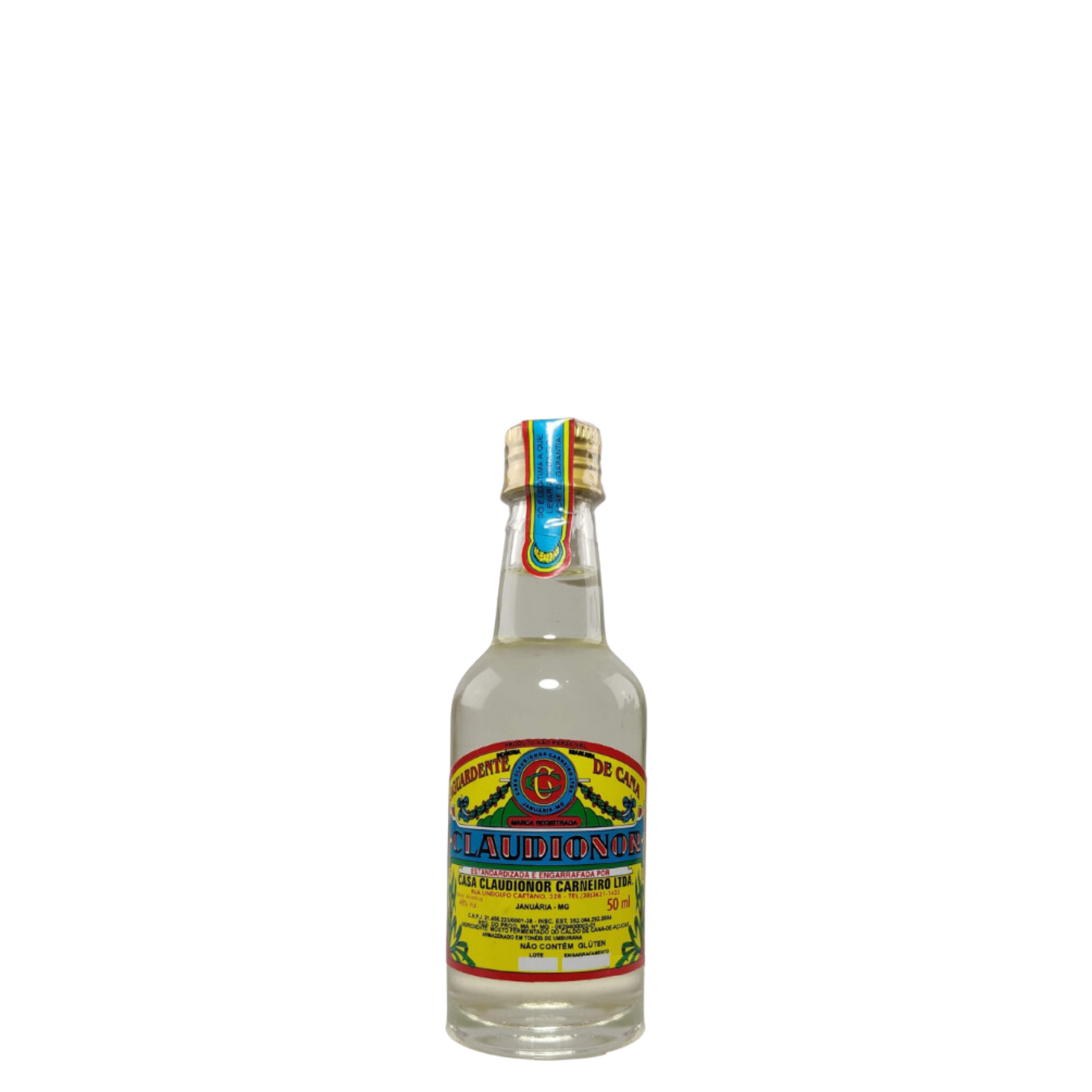 Miniatura Cachaça Claudionor 50ml