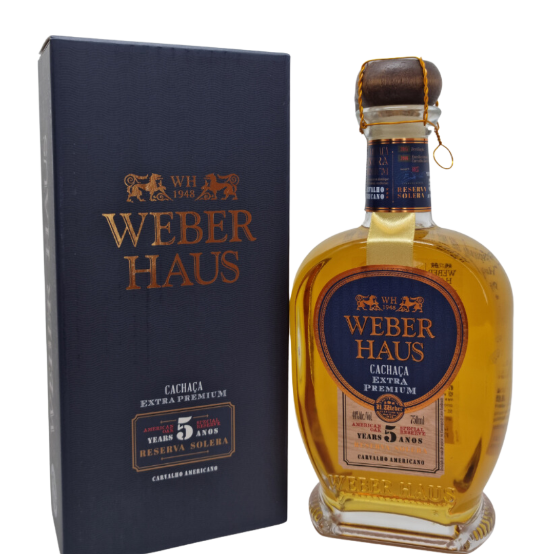 Cachaça Weber Haus Extra Premium 5 Anos Solera 750ml