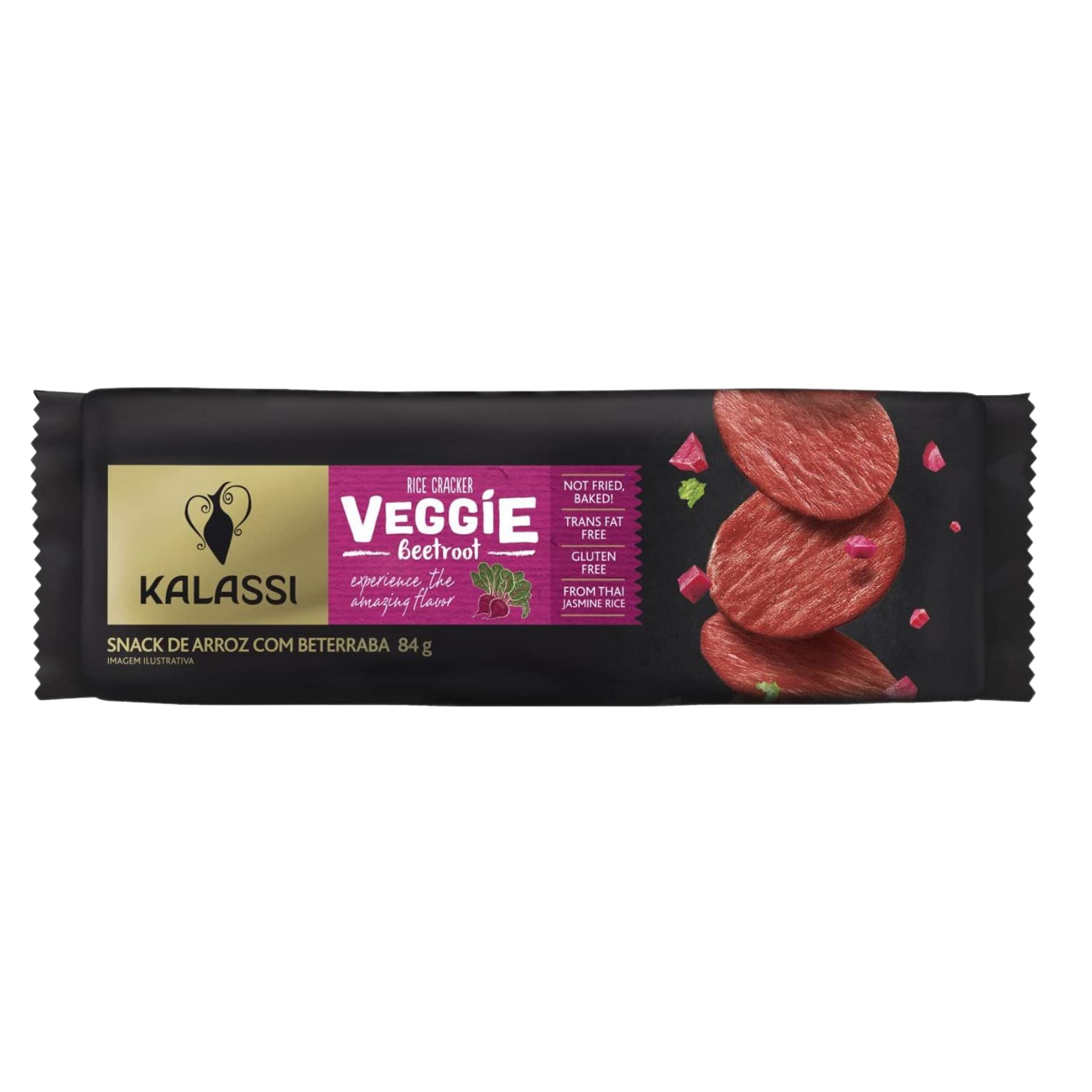 Snack Kalassi Cracker Veggíe Beetroot 84g