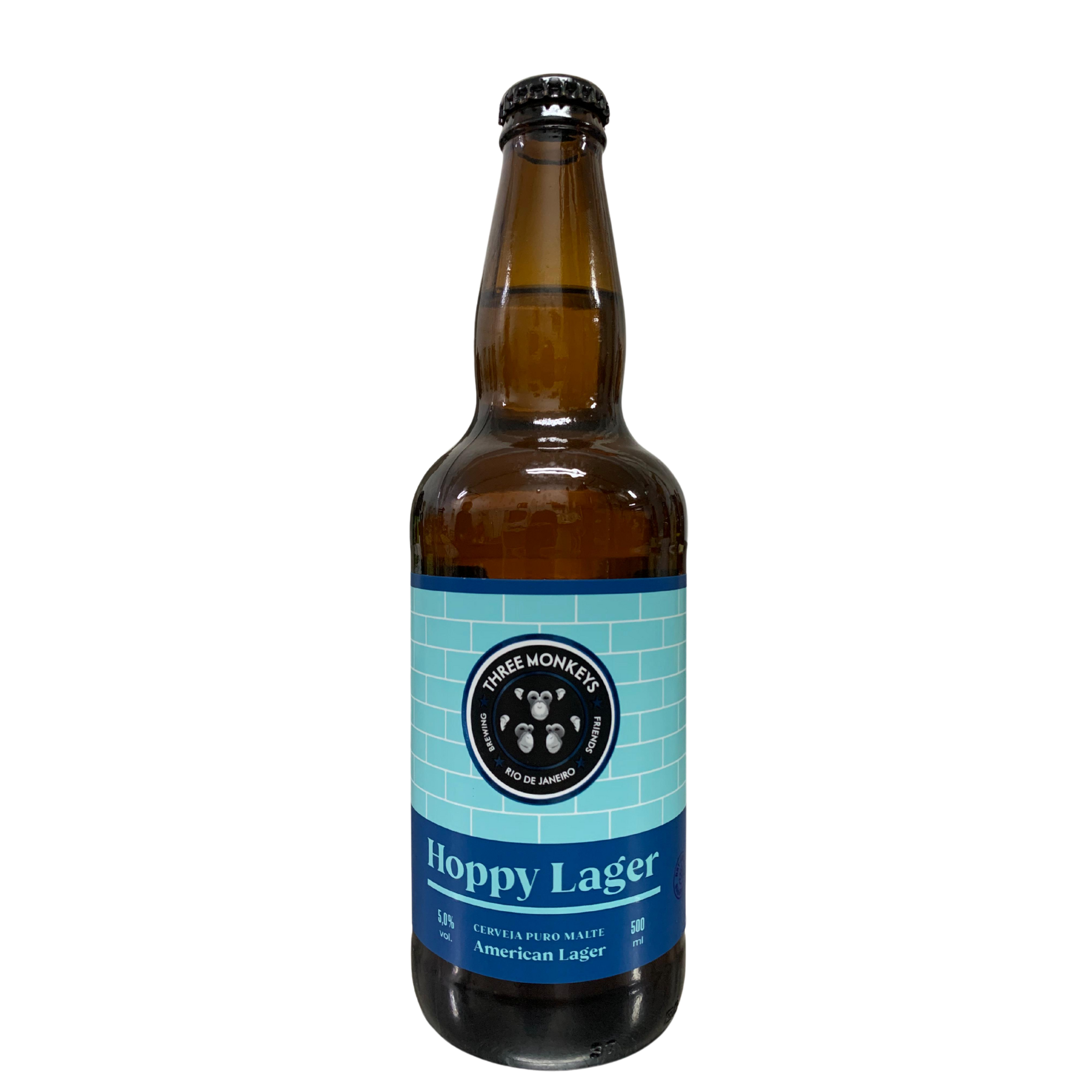 Cerveja Three Monkeys Hoppy Lager 500ml