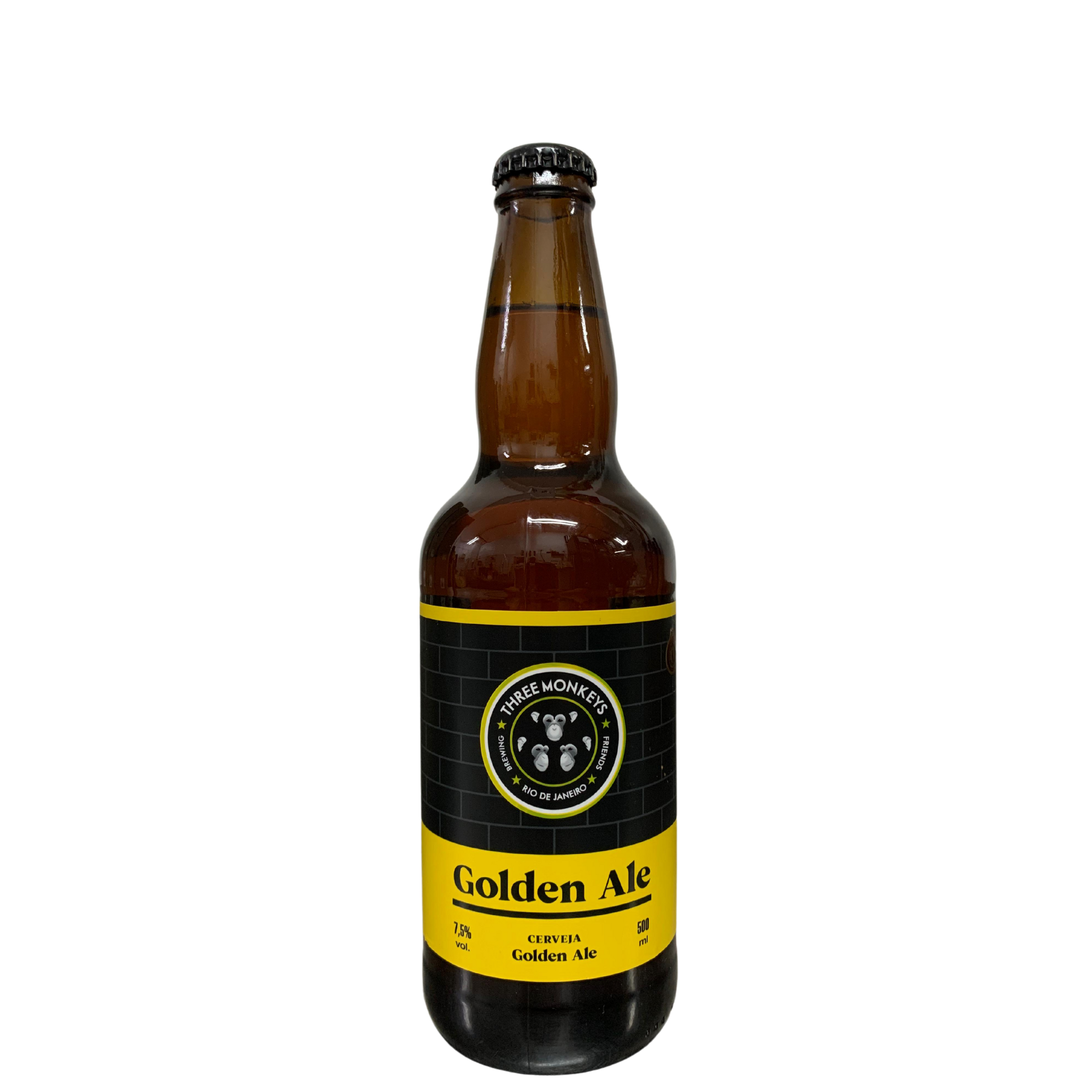 Cerveja Three Monkeys Golden Ale 500ml