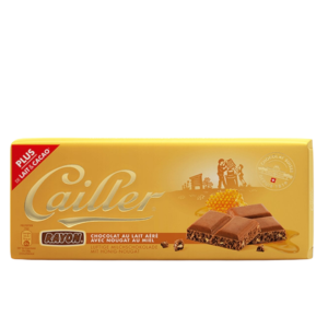 Chocolate Cailler Rayon Au Lait Aere Avec Nougat 100g