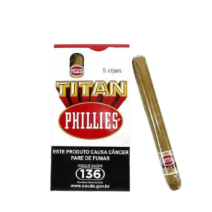 Charuto Phillies Titan Branco 5 Unidades
