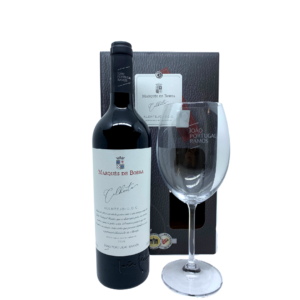Kit Vinho Marques De Borba Colheita 750ml C/ Taça