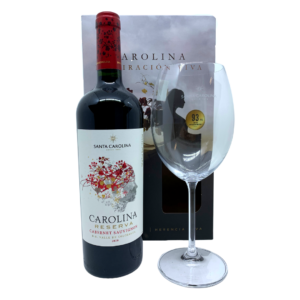 Kit Vinho Santa Carolina Reserva Cabernet Sauvignon 750ml com Taça Exclusiva