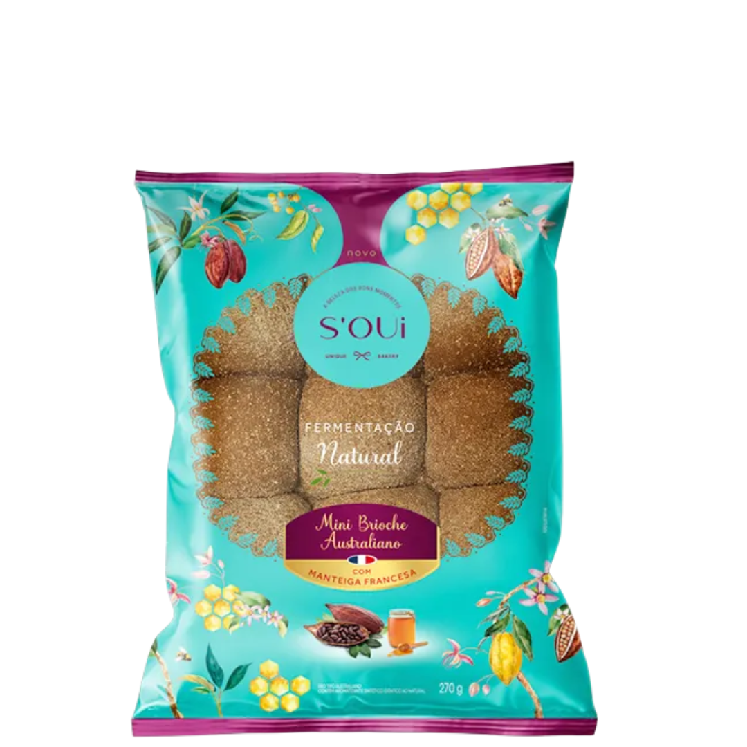 Pão S' Oui Mini Brioche Natural Australiano 270g