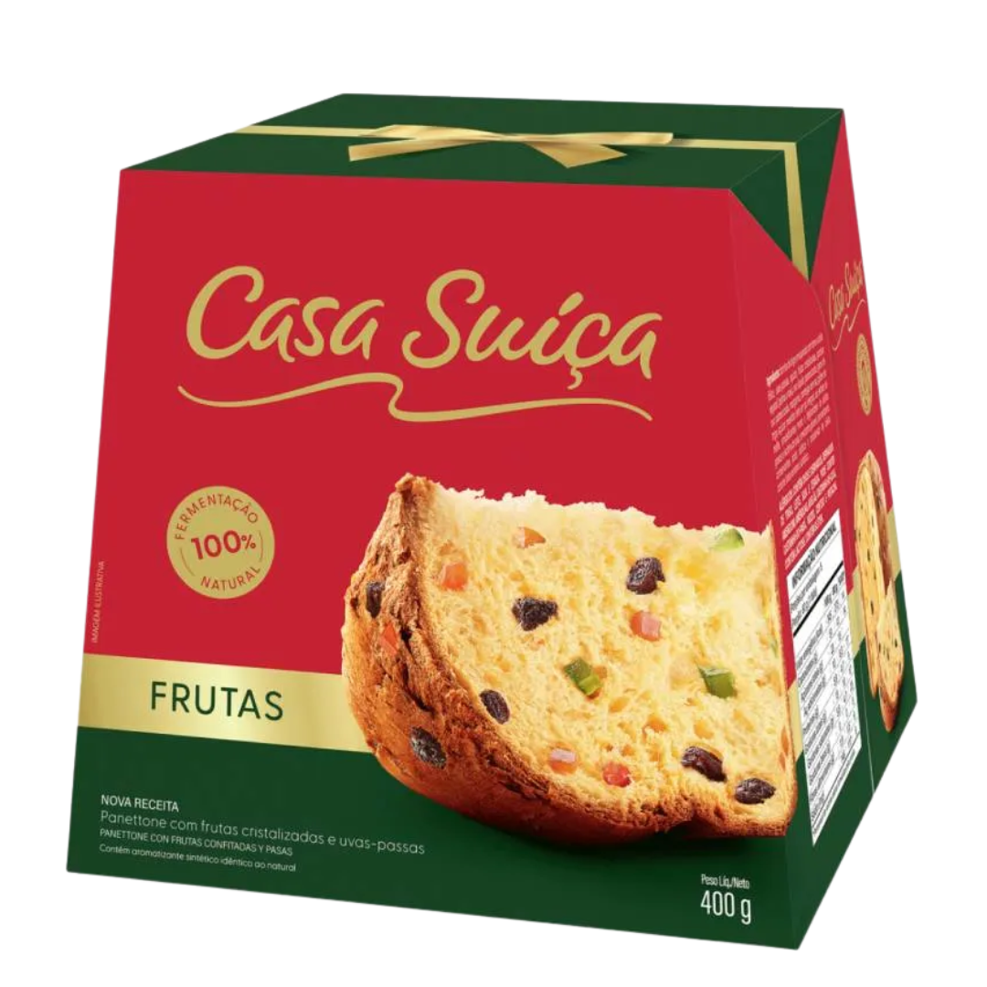 Panetone Casa Suíça Frutas 400g