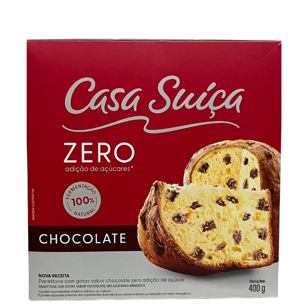 Panetone Casa Suíça Gotas de Chocolate Zero 400g