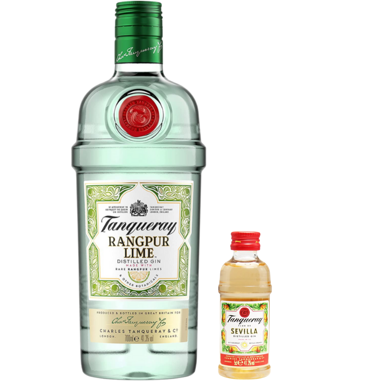 Gin Tanqueray Rangpur Lime 700ml c/ Mini Tanqueray Flor Sevilla 50ml