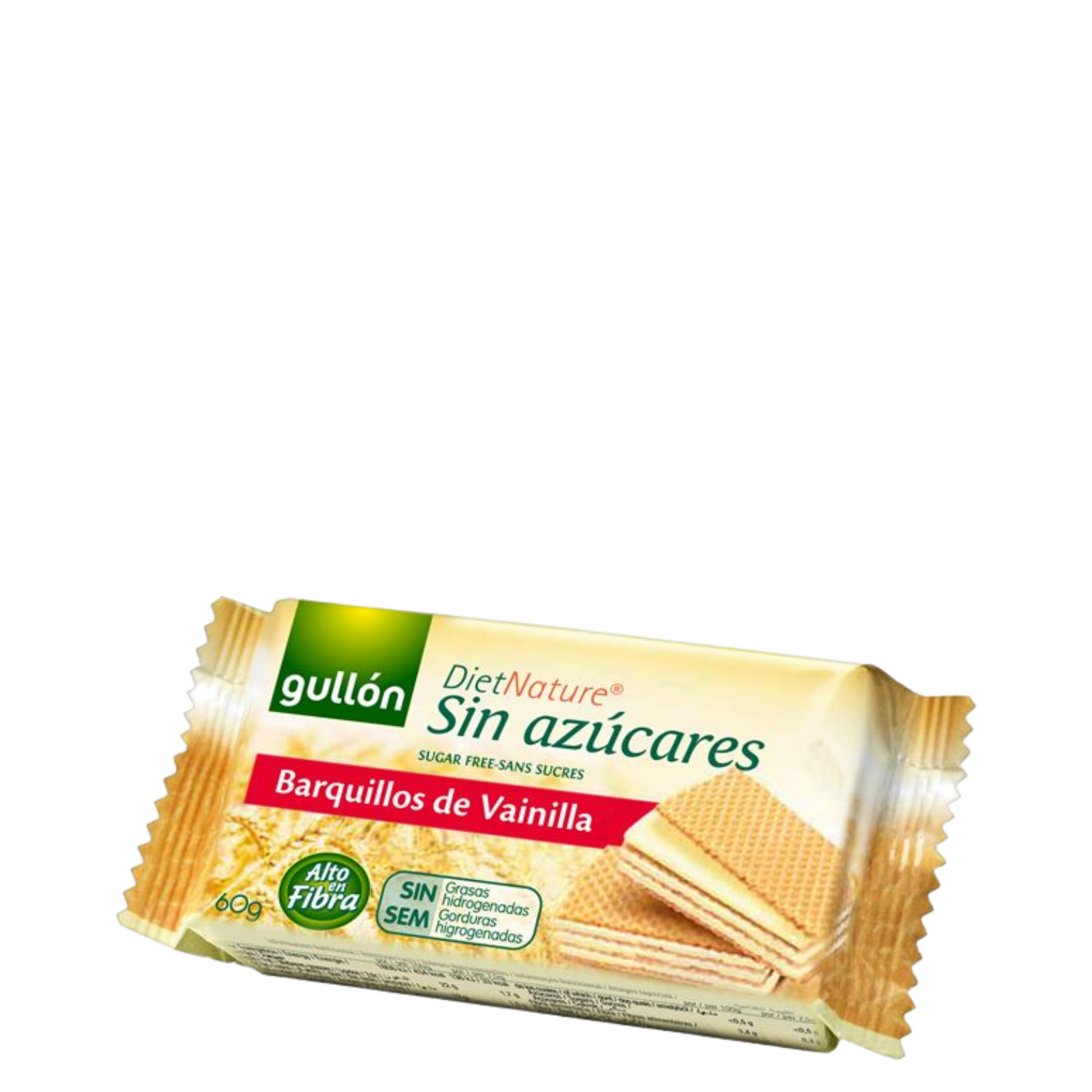 Biscoito Espanhol Gullon Sugar Free Wafer Baunilha 60g