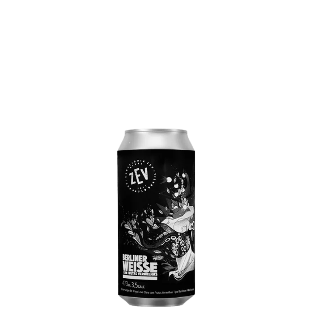 Cerveja Zev Berliner Weisse C/ Frutas Vermelhas 473ml