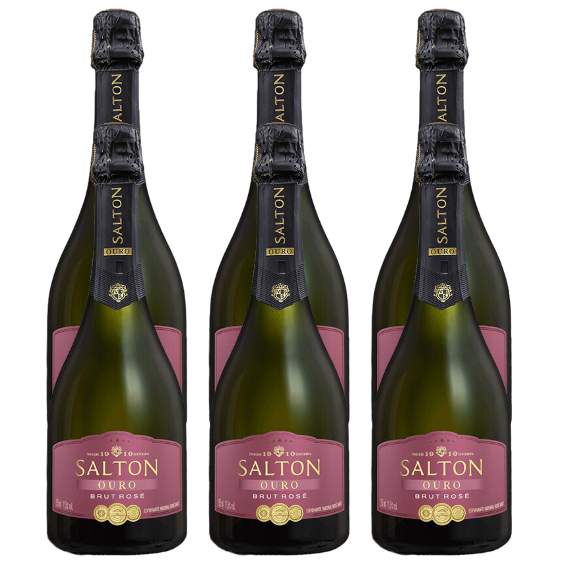 Caixa 6 Espumantes Salton Ouro Brut Rose 750ml