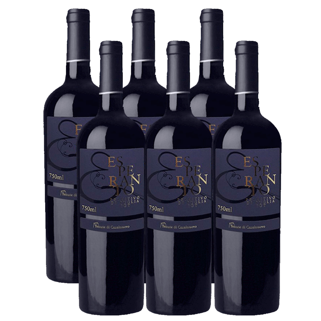 Caixa 6 Vinho Esperanto Primitivo Tinto 750ml