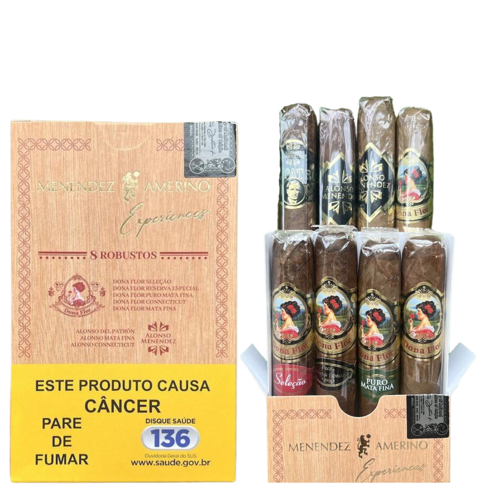 Kit Charuto Alonso Menendez Experience Robusto com 8 Unidades