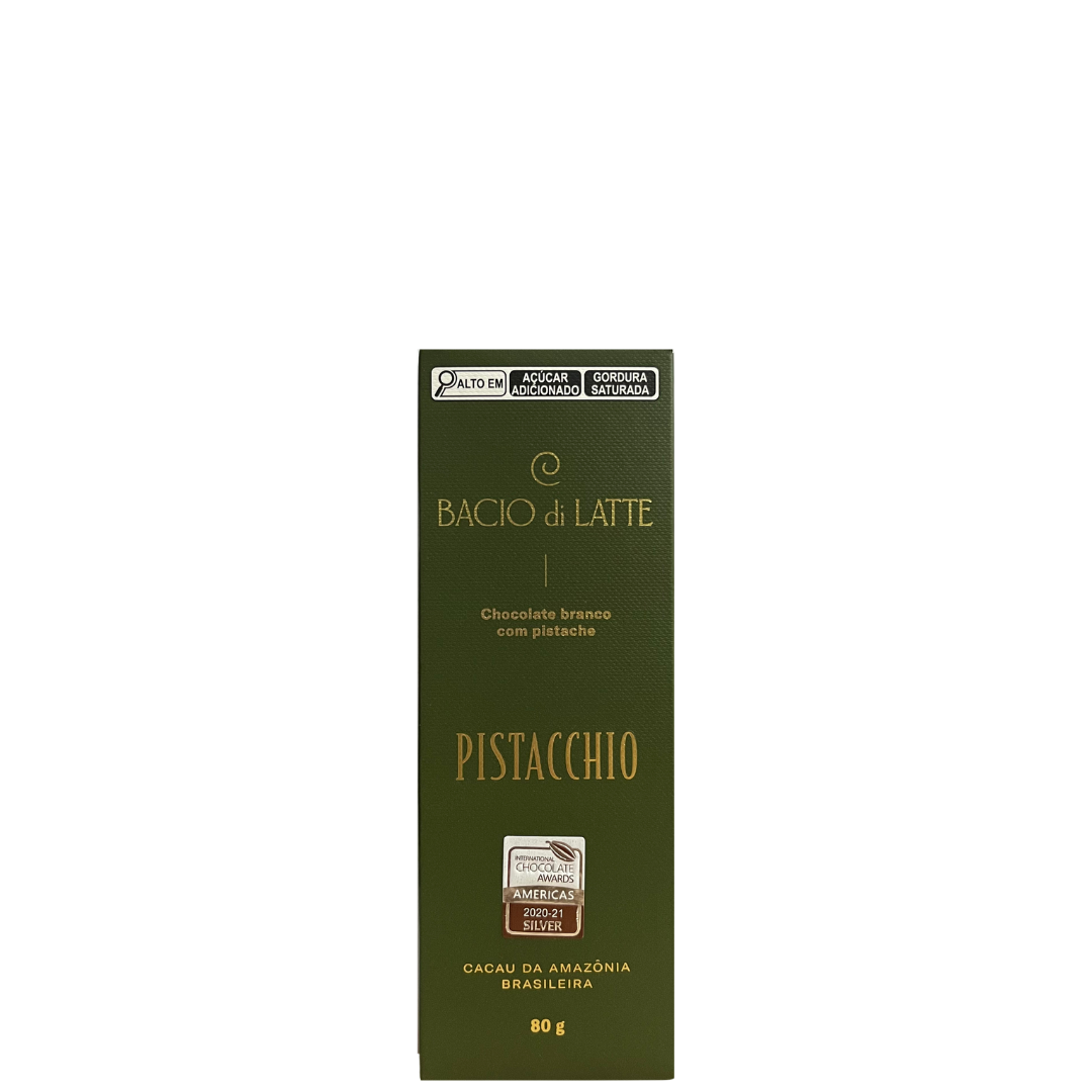 Chocolate Branco Bacio Di Latte C/ Pistache 80g