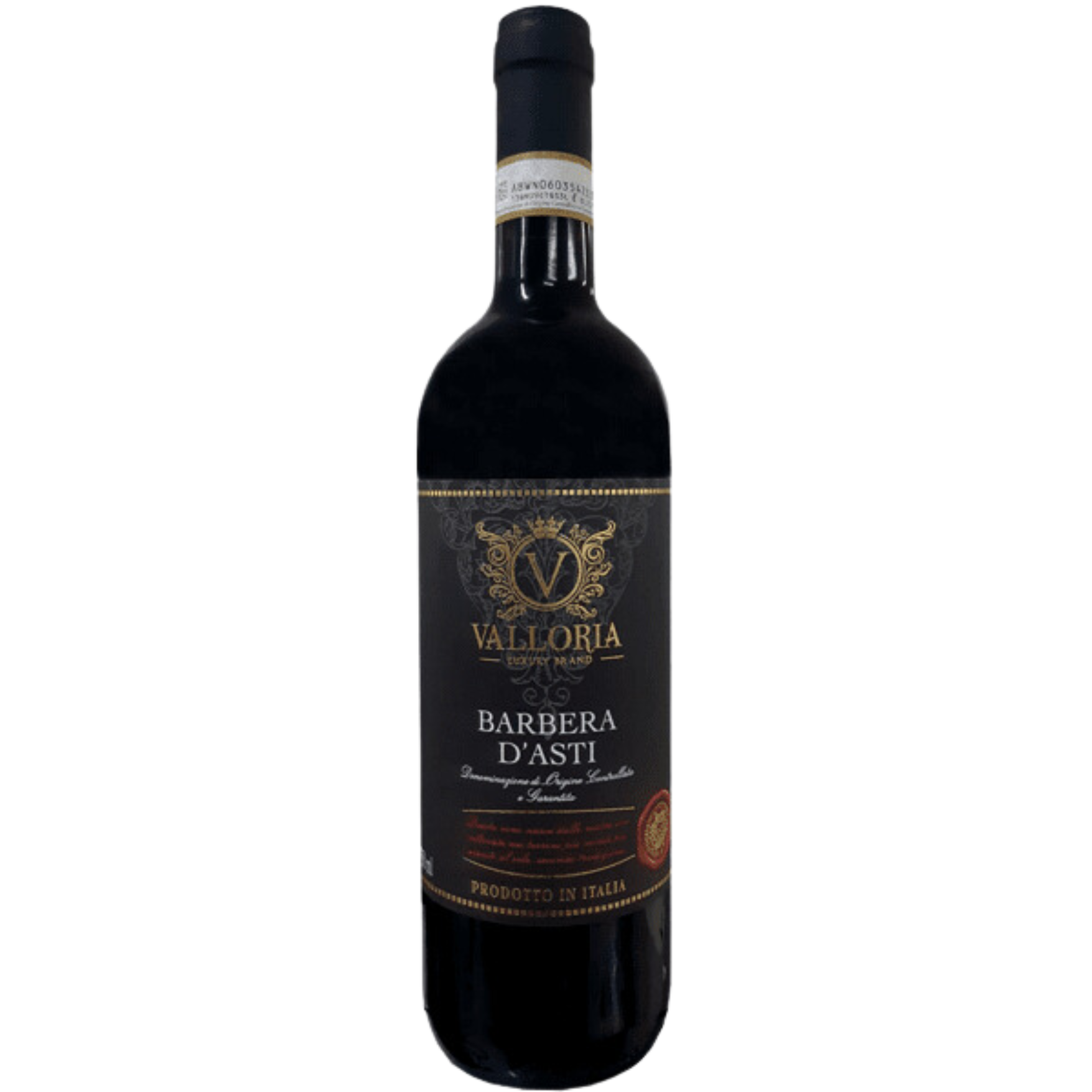 Vinho Barbera D' Asti Valloria Docg 2020 Tinto 750ml