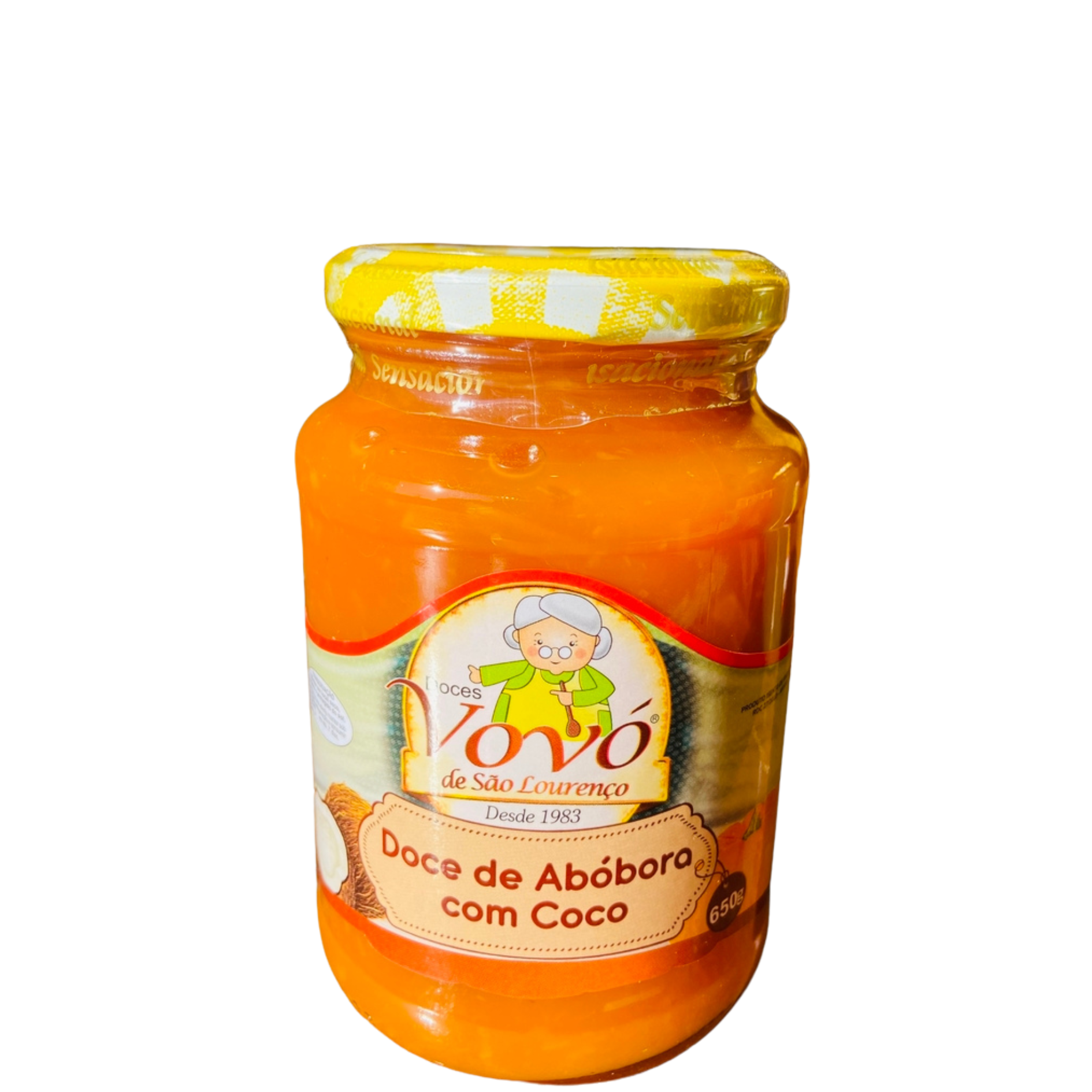 Doce De Abobora Com Coco Doces Da Vovó 650g