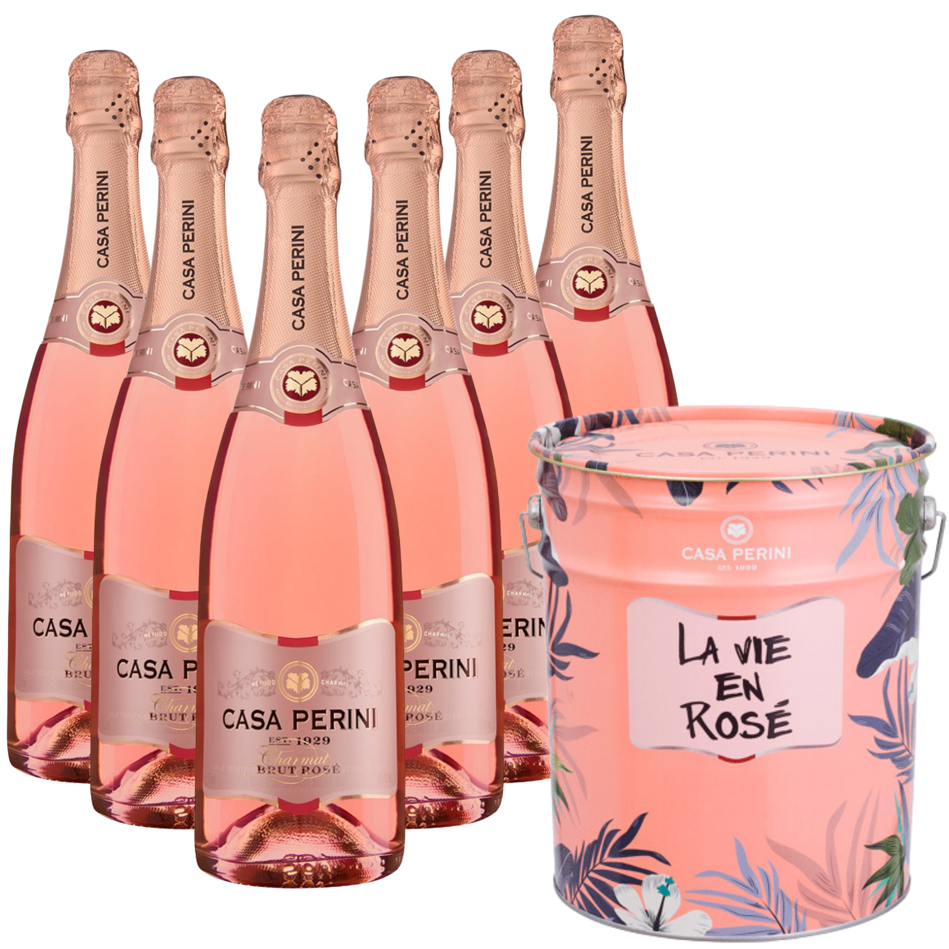 Balde 7 Espumante Casa Perini Brut Rose 750ml