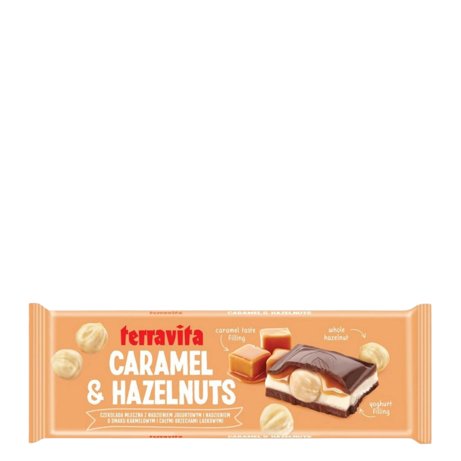 Chocolate Terravita Caramel & Hazelnuts 235g