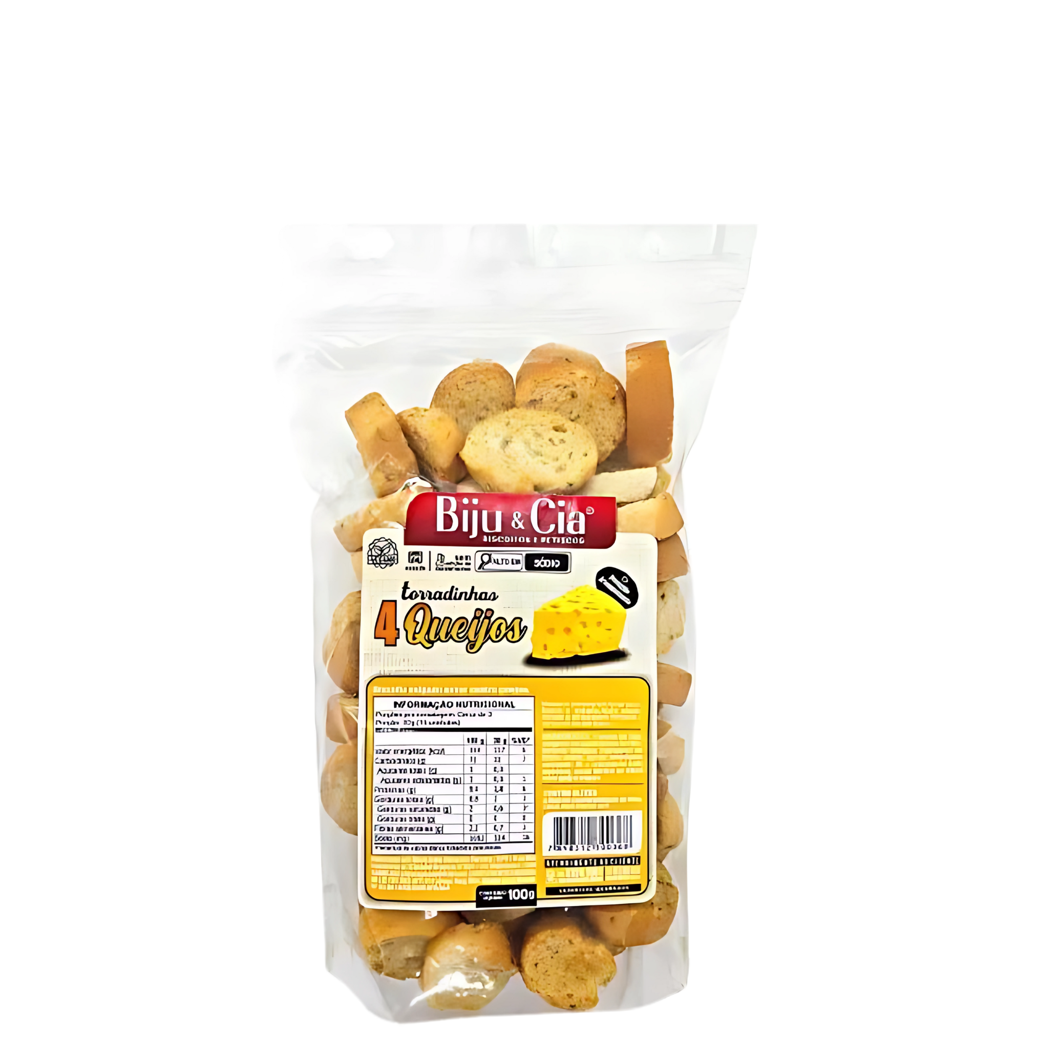 Torrada 4 Queijos Biju e Cia 100g