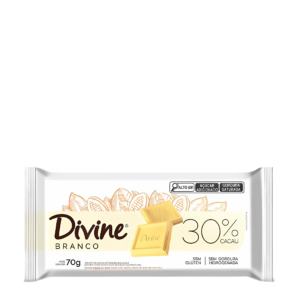Chocolate Divine Branco 30% Cacau 70g