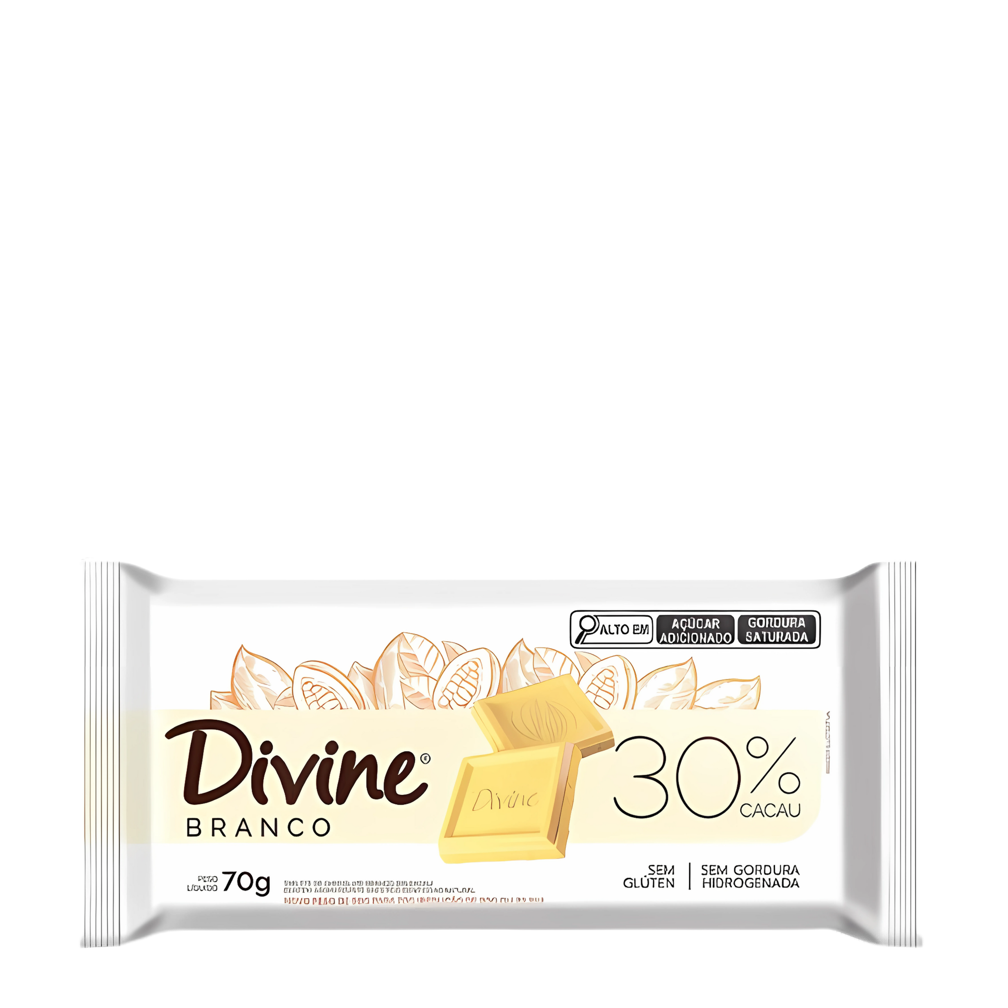 Chocolate Divine Branco 30% Cacau 70g