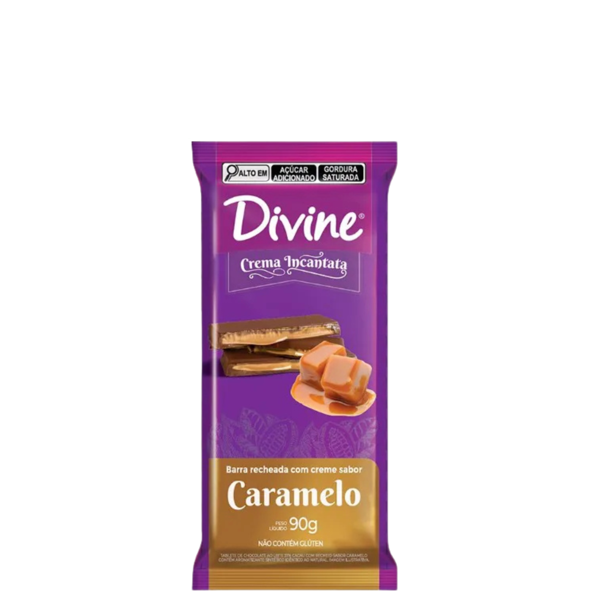 Chocolate Divine com Recheio de Caramelo 90g