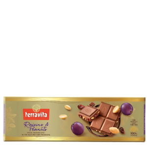 Chocolate Terravita Passas e Amendoim 235g