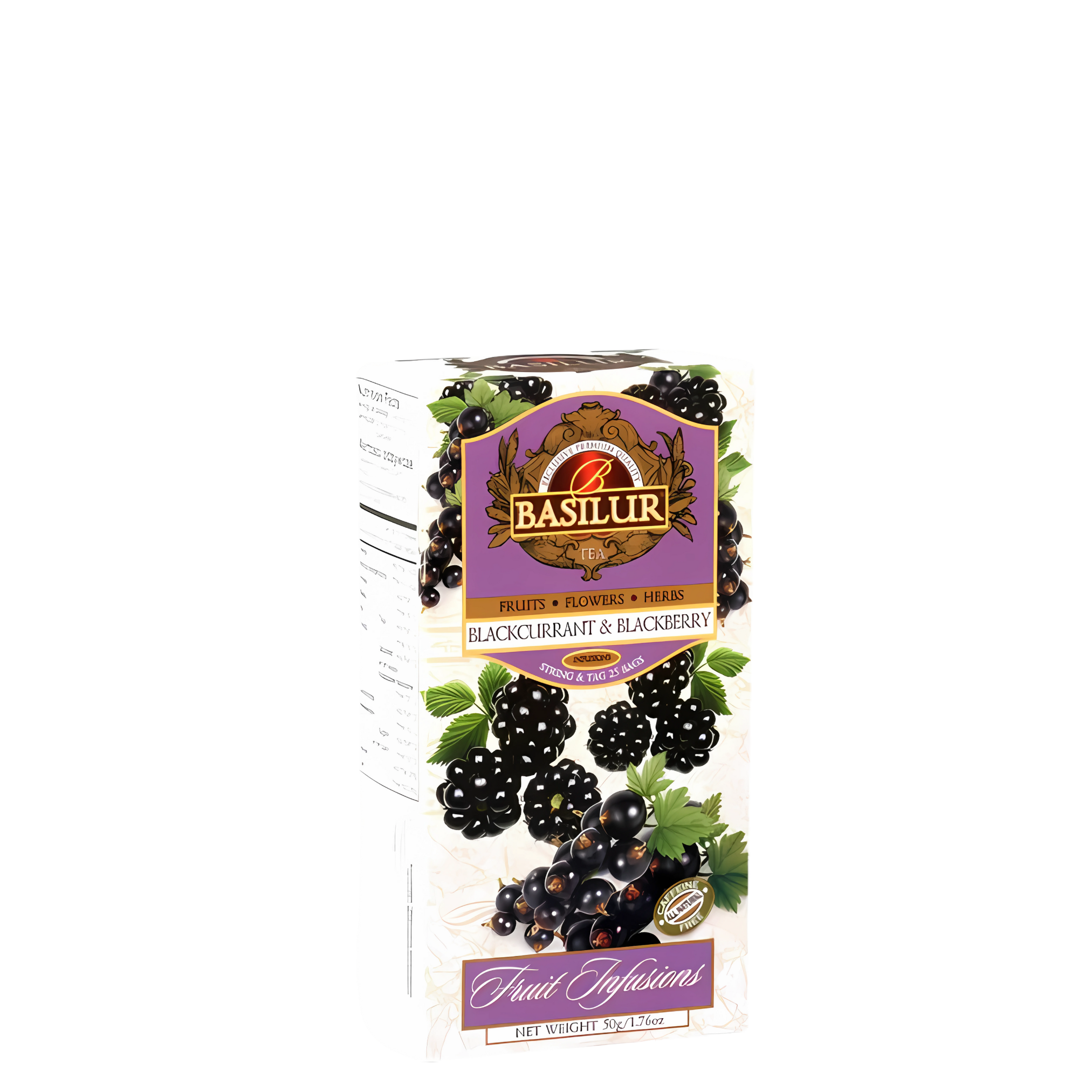 Chá Basilur Blackcurrant e Blackberry 50g