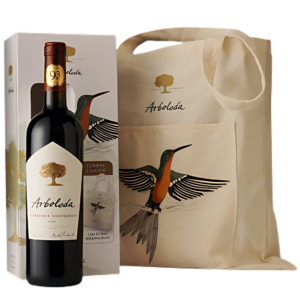 Kit Vinho Arboleda Cabernet Sauvignon 750ml Com Ecobag