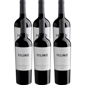 Caixa com 6 Vinhos Cobos Felino Cabernet Sauvignon Tinto 750ml