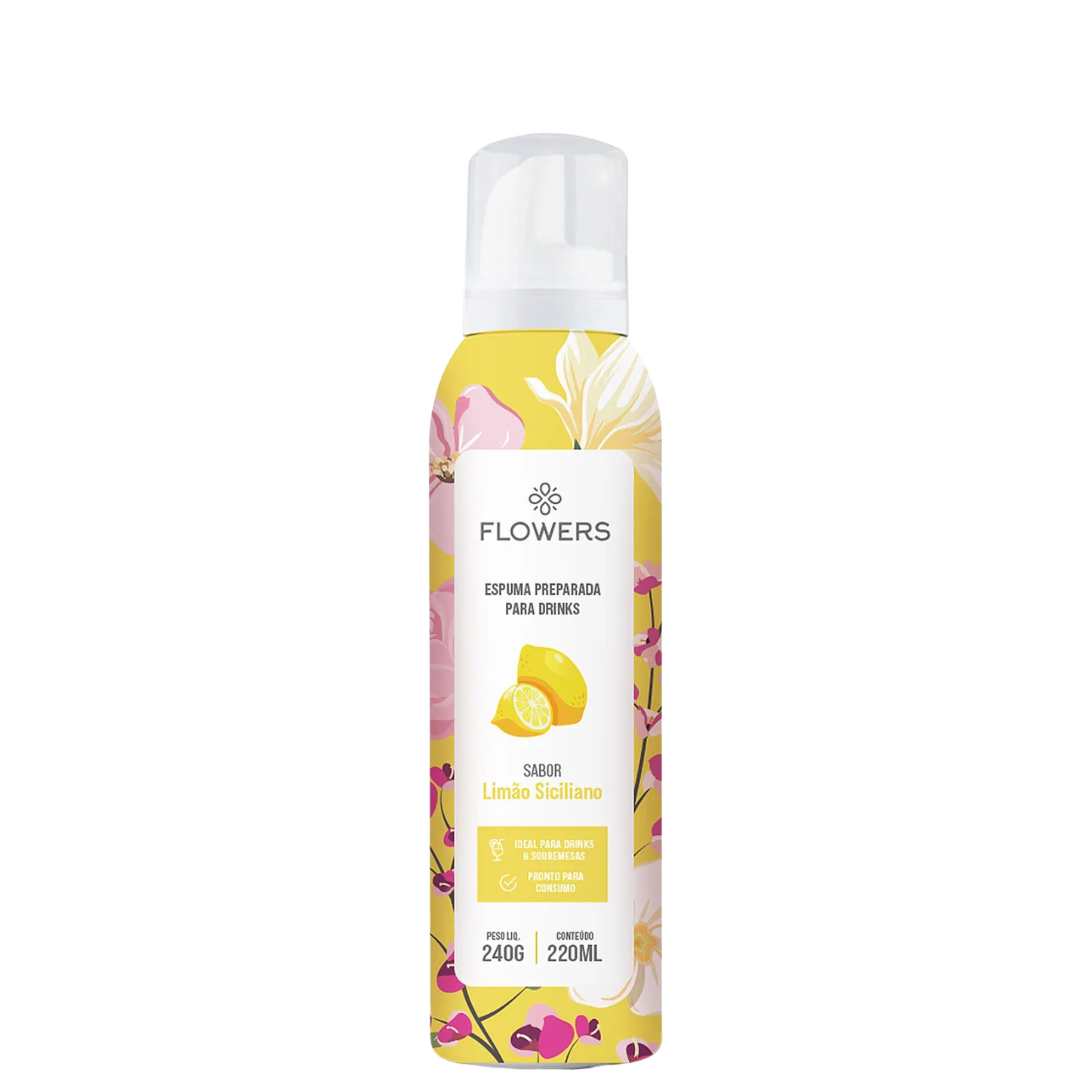 Espuma Flowers Limao Siciliano 240g