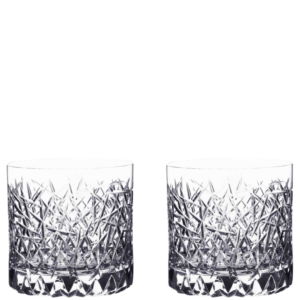 Kit 2 Copos Cristal Strauss On The Rocks Lapidado Aramis 360ml
