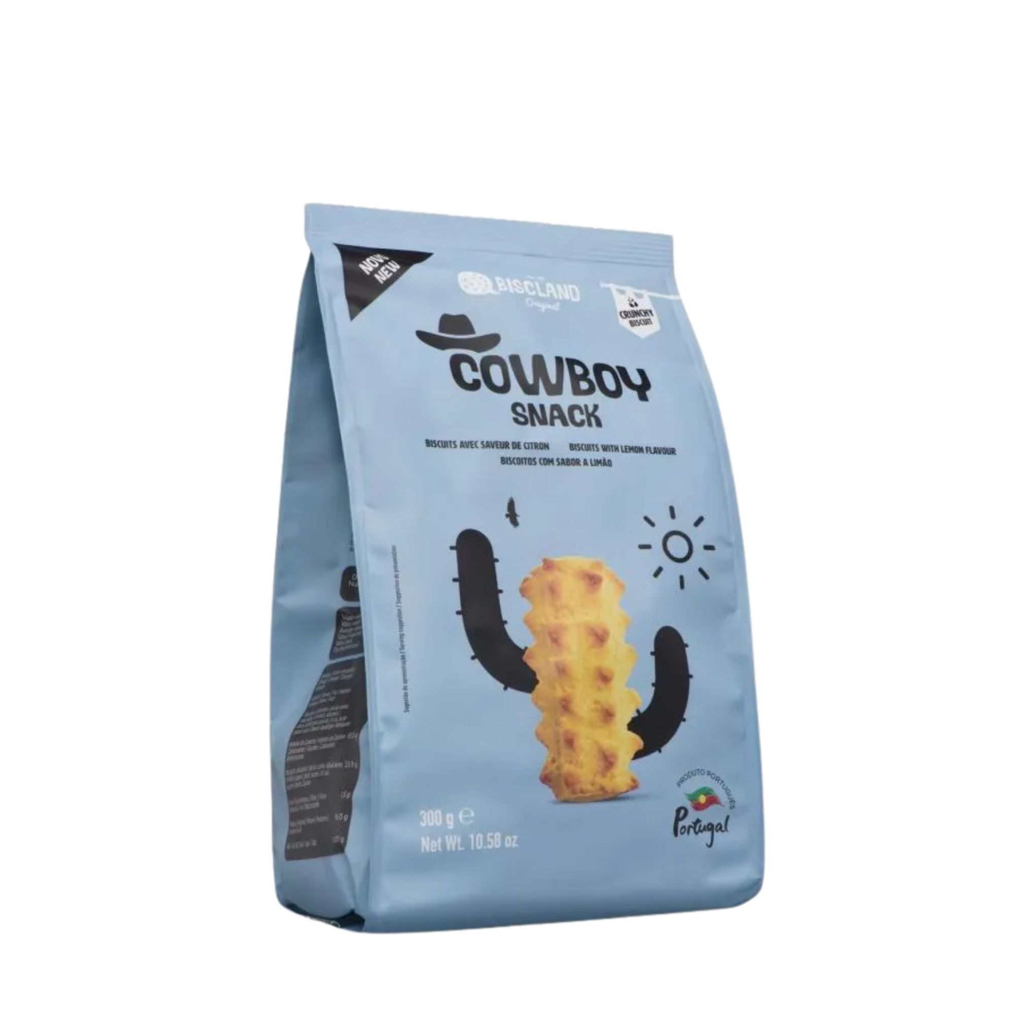 Biscoito Biscland Cowboy Snack Limao 300g