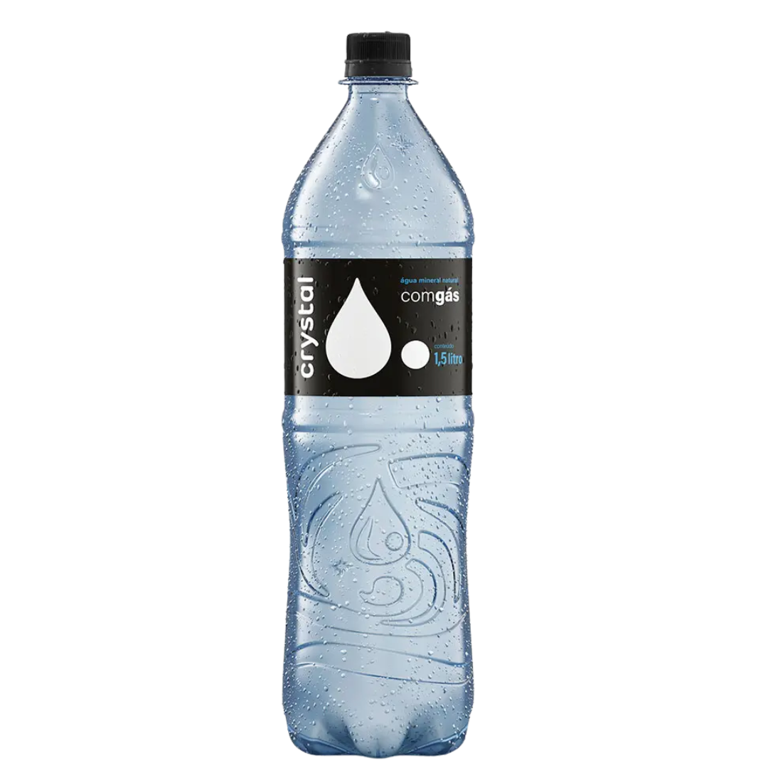 Água Mineral Crystal com  Gás 1,5L