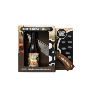 Kit Faroeste Cerveja Roleta Russa Apa 355ml + Faca