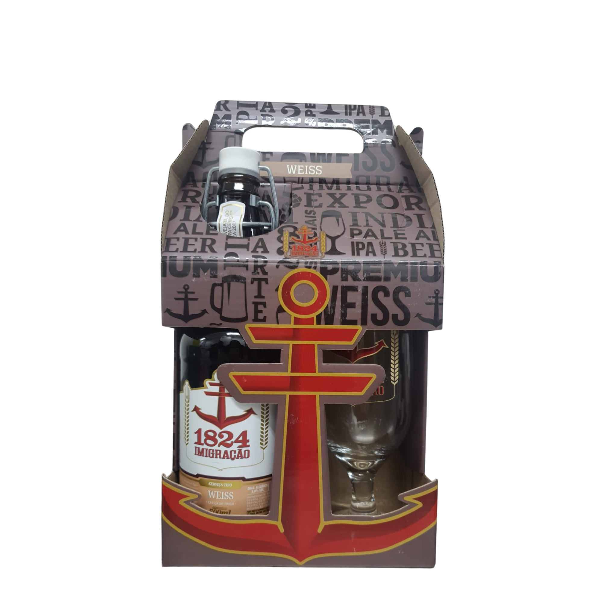 Kit Cerveja Imigracao Weiss 500ml c Taca Hannover 300ml