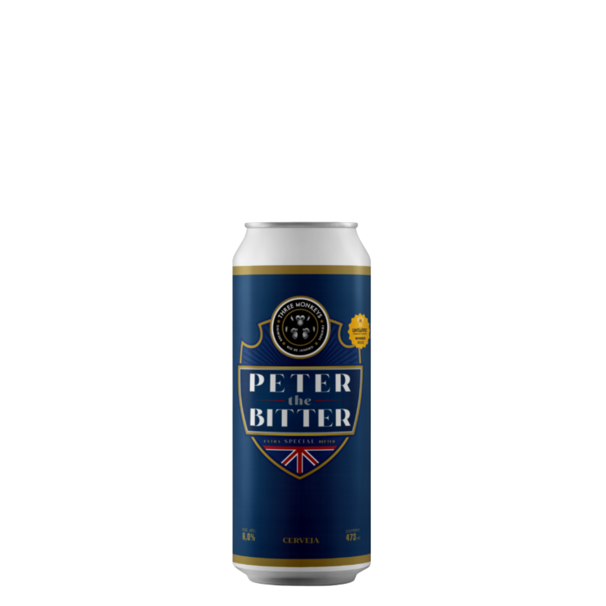 Cerveja Three Monkeys Peter The Bitter 473ml