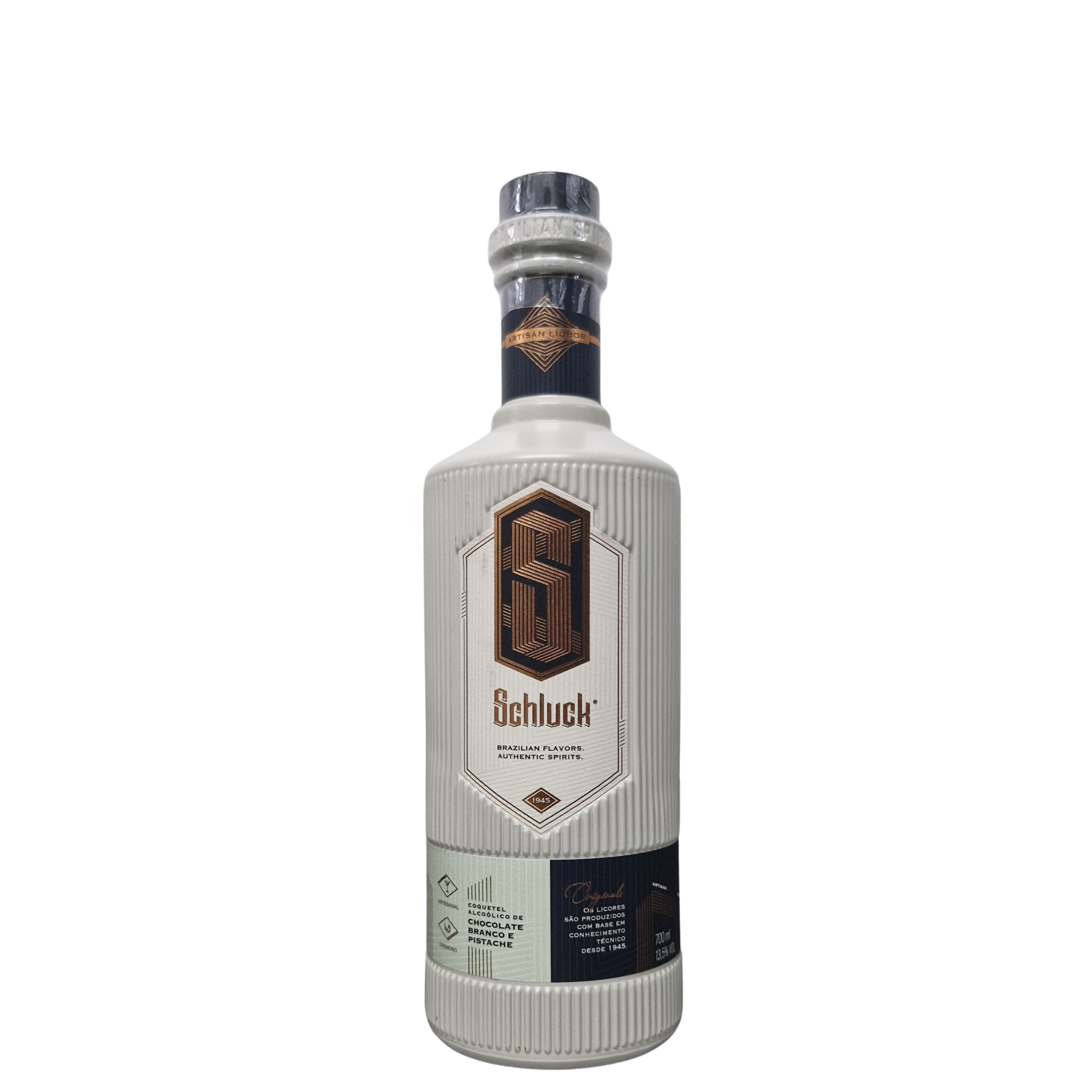 Licor Schluck Creme de Chocolate Branco com Pistache 700ml