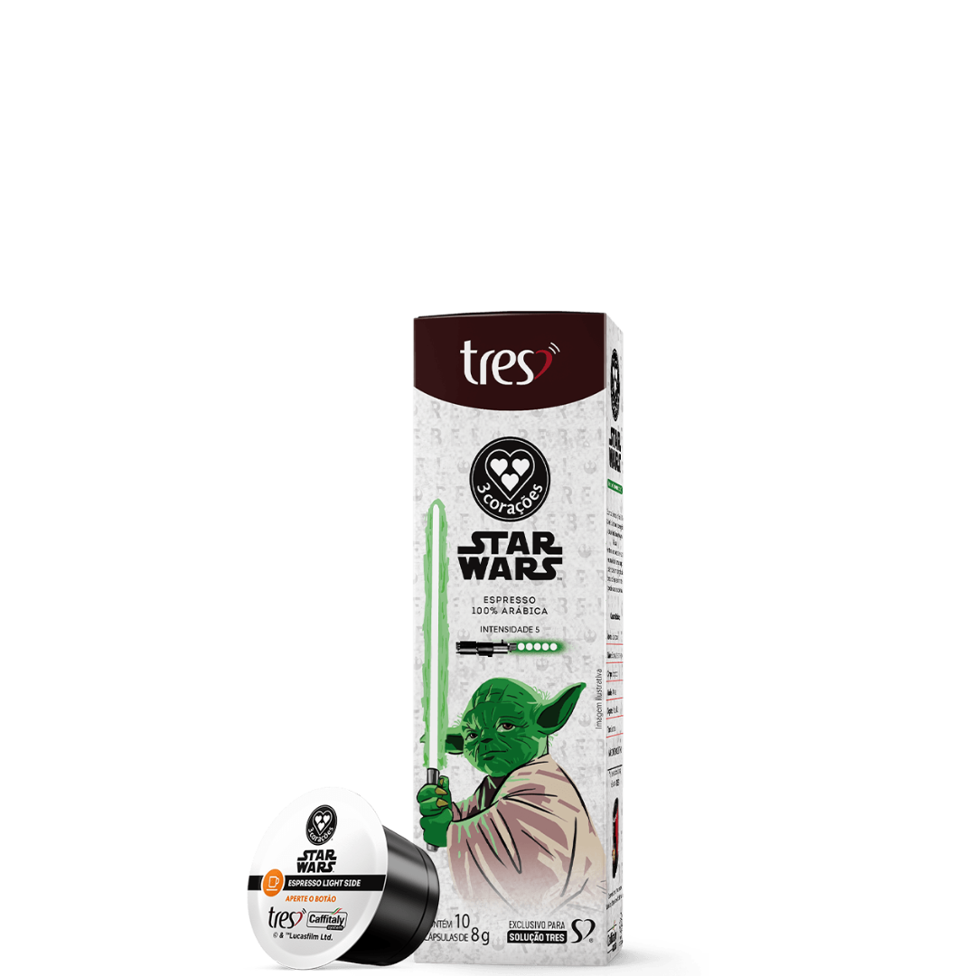 Cápsula de Café Espresso Star Wars Mestre Yoda TRES Corações 80g