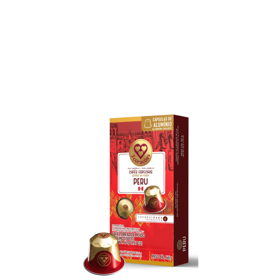 Cápsula de Café Regiões do Mundo Peru TRES Corações 56g