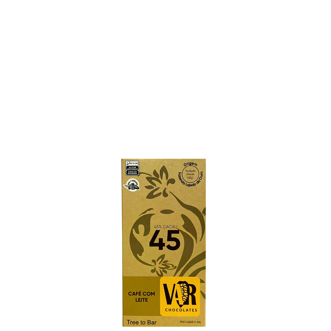 Chocolate Var Fino Lajedo 45% Cacau Café C/Leite 40g